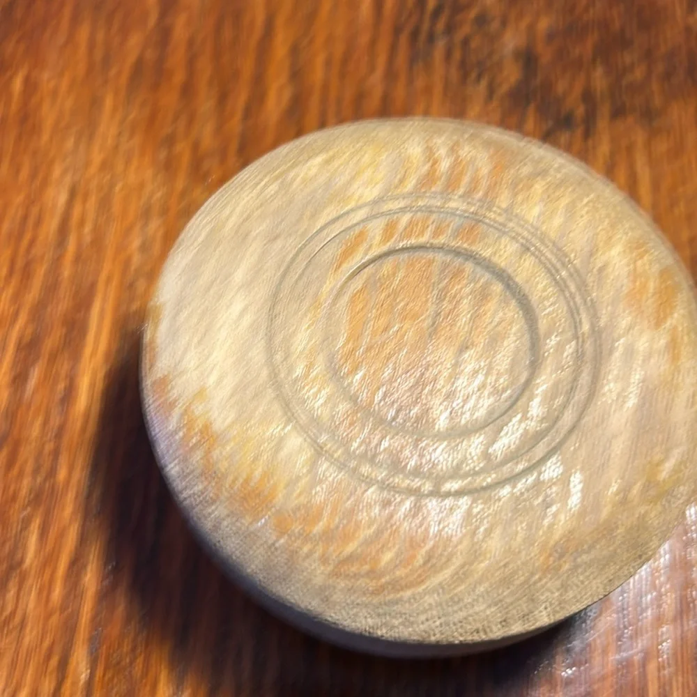 Vintage Hand Made Wooden Trinket Box